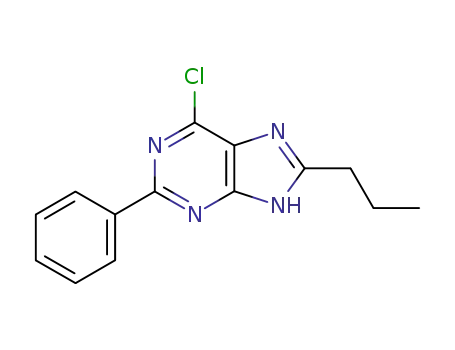 2-phenyl-6-chloro-8-propyl-9H-purine