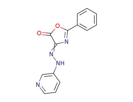 4,5-Oxazoledione, 2-phenyl-, 4-(3-pyridinylhydrazone)