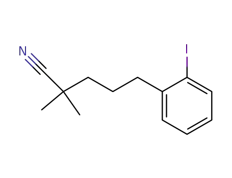 5-(2-iodophenyl)-2,2-dimethylpentanenitrile