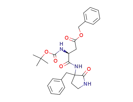 (3S)-3-[(tert-ブトキシカルボニル)アミノ]-4-オキソ-4-[[(S)-3-ベンジル-2-オキソピロリジン-3-イル]アミノ]酪酸ベンジル