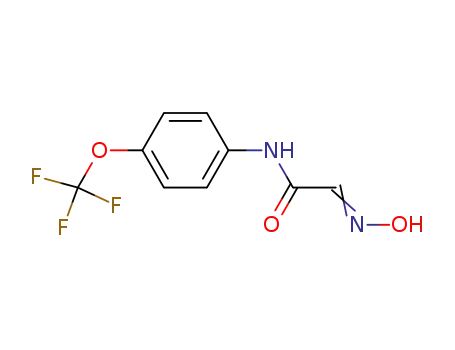 Molecular Structure of 175205-25-1 (2-ISONITROSO-4'-(TRIFLUOROMETHOXY)ACETANILIDE 97)