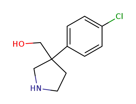 3-Pyrrolidinemethanol, 3-(4-chlorophenyl)-