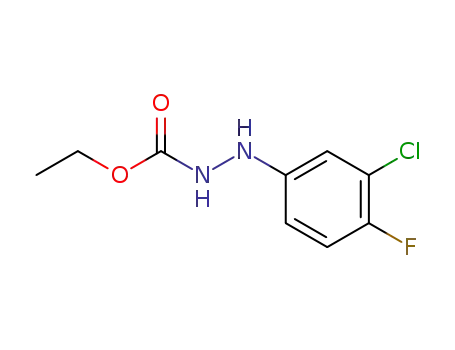 2-(3-chloro-4-fluorophenyl)hydrazinecarboxylic acid ethyl ester
