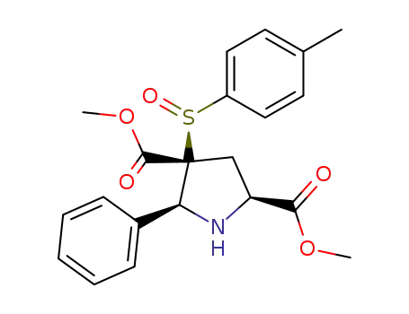 2,4-Pyrrolidinedicarboxylic acid,
4-[(S)-(4-methylphenyl)sulfinyl]-5-phenyl-, dimethyl ester, (2S,4R,5S)-