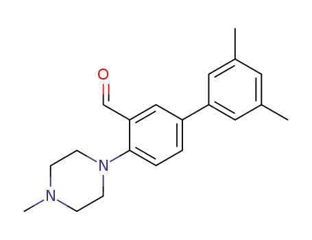 Molecular Structure of 628326-09-0 ([1,1'-Biphenyl]-3-carboxaldehyde,
3',5'-dimethyl-4-(4-methyl-1-piperazinyl)-)