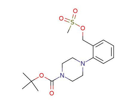 1-t-butoxycarbonyl-4-(2-(methanesulfonyloxymethyl)phenyl)-piperazine