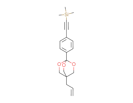 Molecular Structure of 129338-85-8 (trimethyl{[4-(4-prop-2-en-1-yl-2,6,7-trioxabicyclo[2.2.2]oct-1-yl)phenyl]ethynyl}silane)