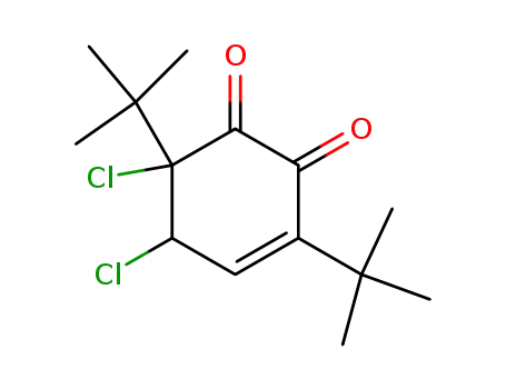 3-Cyclohexene-1,2-dione, 5,6-dichloro-3,6-bis(1,1-dimethylethyl)-