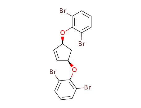 Benzene, 1,1'-[4-cyclopentene-1,3-diylbis(oxy)]bis[2,6-dibromo-, cis-