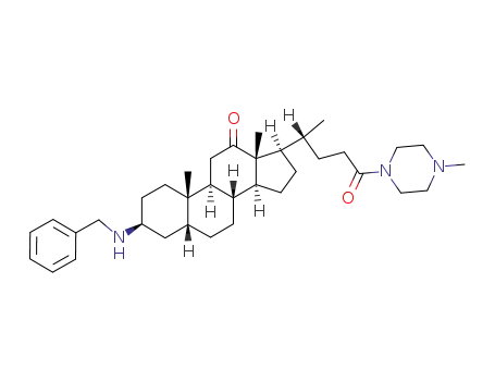 N<sub>1</sub><(3β, 5β)-3-Benzylamino-12,24-dioxo-cholan-24-yl> N<sub>4</sub>-methylpiperazine