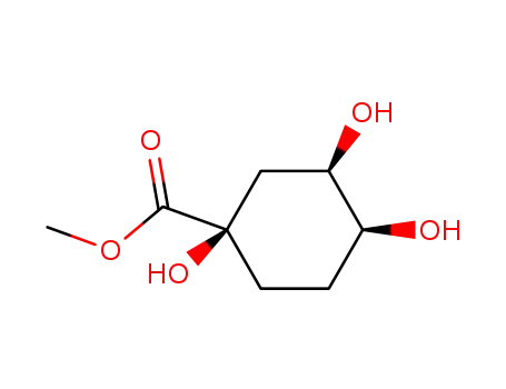 Cyclohexanecarboxylic acid, 1,3,4-trihydroxy-, methyl ester,
(1R,3R,4S)-