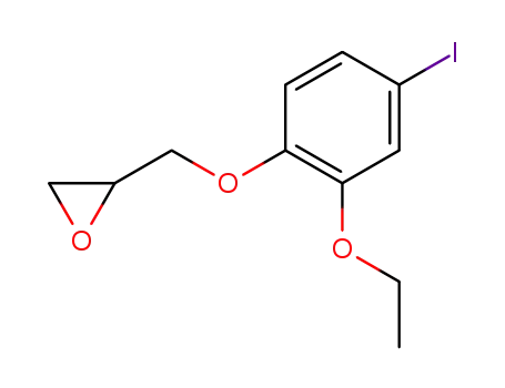 Molecular Structure of 721453-42-5 ((+/-)-2-(2-ethoxy-4-iodophenyloxymethyl)oxirane)