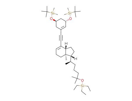 (3R,3aR,7aR)-7-[(3S,5R)-3,5-Bis-(tert-butyl-dimethyl-silanyloxy)-cyclohex-1-enylethynyl]-3-((R)-1,5-dimethyl-5-triethylsilanyloxy-hexyl)-3a-methyl-2,3,3a,4,5,7a-hexahydro-1H-indene