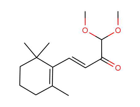 Molecular Structure of 83323-60-8 (3-Buten-2-one, 1,1-dimethoxy-4-(2,6,6-trimethyl-1-cyclohexen-1-yl)-,
(E)-)