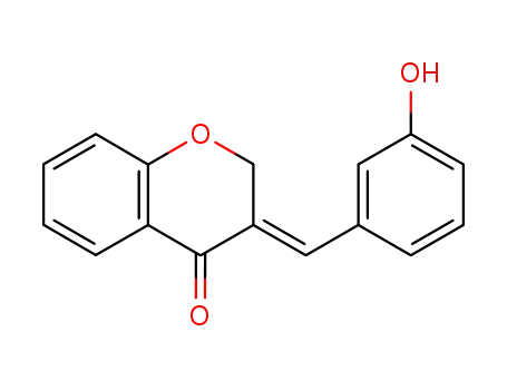 Molecular Structure of 71972-51-5 ((E)-3-(3-hydroxybenzylidene)chroman-4-one)