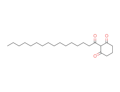 Molecular Structure of 87944-76-1 (1,3-Cyclohexanedione, 2-(1-oxohexadecyl)-)