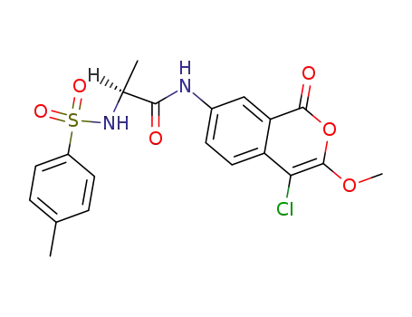 7-<(N-tosylalanyl)amino>-4-chloro-3-methoxyisocoumarin