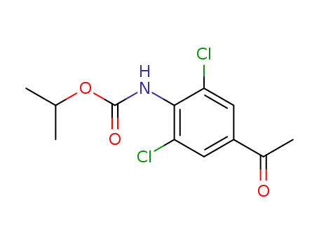 Molecular Structure of 60677-30-7 (3,5-dichloro-4-isopropoxycarbonylaminoacetophenone)