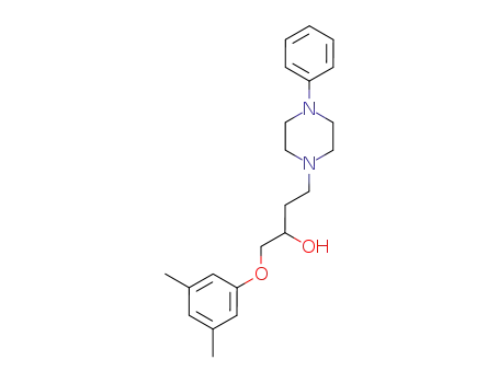 Molecular Structure of 59747-51-2 (1-Piperazinepropanol, a-[(3,5-dimethylphenoxy)methyl]-4-phenyl-)