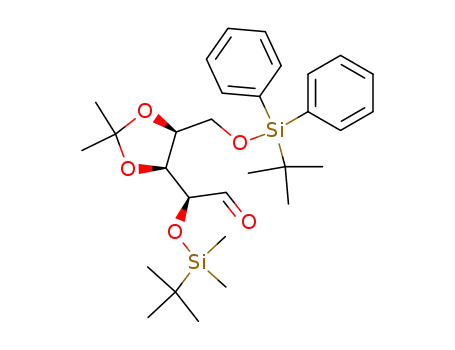(2S,3S,4S)-2-(tert-butyldimethylsilyl)oxy-5-(tert-butyldiphenylsilyl)oxy-3,4-(dimethylmethylene)dioxypentanal