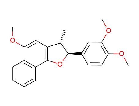 (+/-)-trans-2-(3,4-dimethoxyphenyl)-2,3-dihydro-5-methoxy-3-methylnaphtho<1,2-b>furan