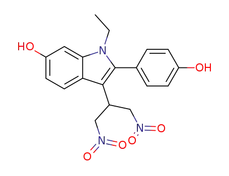 2-(1-Ethyl-6-hydroxy-2-(4-hydroxyphenyl)-indol-3-yl)-1,3-dinitropropan