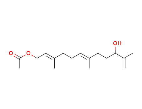 (2E,6E)-10-hydroxy-3,7,11-trimethyldodeca-2,6,11-trienyl acetate