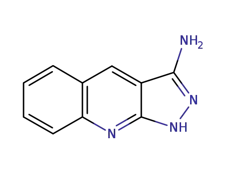 Molecular Structure of 106835-44-3 (1H-Pyrazolo[3,4-b]quinolin-3-amine)