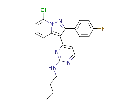 N-butyl-4-[7-chloro-2-(4-fluorophenyl)pyrazolo[1,5-a]pyridin-3-yl]-2-pyrimidinamine