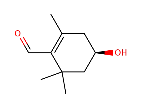 1-Cyclohexene-1-carboxaldehyde, 4-hydroxy-2,6,6-trimethyl-, (4R)-