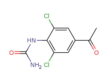 Molecular Structure of 60677-37-4 (4-carbamoylamino-3,5-dichloroacetophenone)
