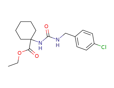 1-[3-(4-chloro-benzyl)-ureido]-cyclohexanecarboxylic acid ethyl ester