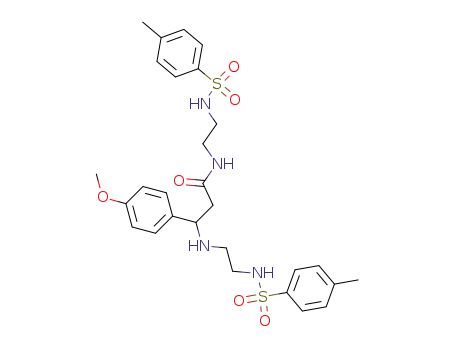 3-(4-methoxyphenyl)-N-{2-{[(4-methylphenyl)sulfonyl]amino}ethyl}-3-{{2-{[(4-methylphenyl)sulfonyl]amino}ethyl}amino}propanamide