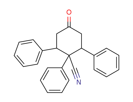 4-oxo-1,2,6-triphenylcyclohexanecarbonitrile