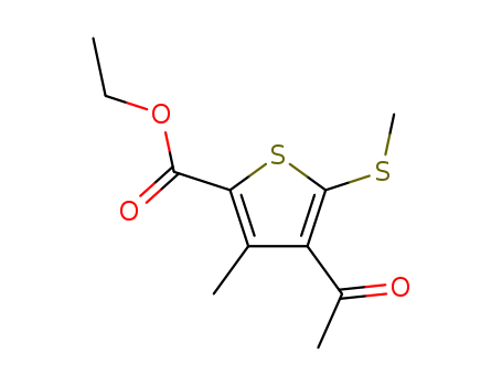 Ethyl 4-acetyl-3-methyl-5-(methylsulfanyl)-2-thiophenecarboxylate