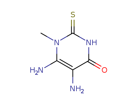 4(1H)-Pyrimidinone,5,6-diamino-2,3-dihydro-1-methyl-2-thioxo- cas  875-41-2