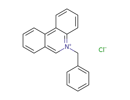 Molecular Structure of 95192-00-0 (Phenanthridinium, 5-(phenylmethyl)-, chloride)