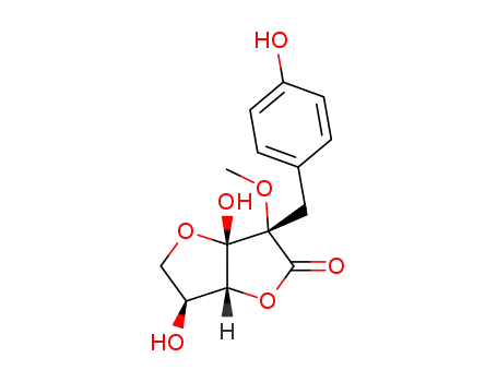 â-L-threo-L-glycero-3-Hexulofuranosonic acid,2-C-[(4-hydroxyphenyl)methyl]-2-Omethyl-,ç-lactone 