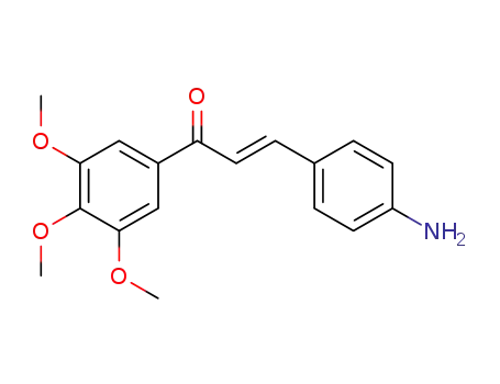 Molecular Structure of 127034-04-2 ((E)-3-(4-Amino-phenyl)-1-(3,4,5-trimethoxy-phenyl)-propenone)