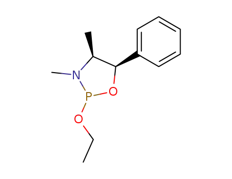 Molecular Structure of 89878-06-8 (1,3,2-Oxazaphospholidine, 2-ethoxy-3,4-dimethyl-5-phenyl-, cis-)