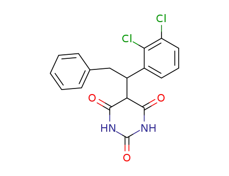 2,4,6(1H,3H,5H)-Pyrimidinetrione,
5-[1-(2,3-dichlorophenyl)-2-phenylethyl]-