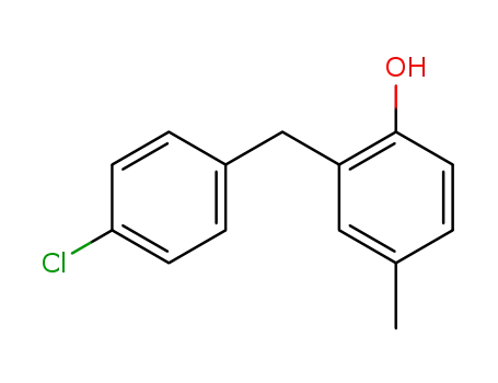 Molecular Structure of 23805-51-8 (2-(4-chlorobenzyl)-4-methylphenol)