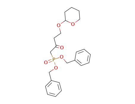 dibenzyl [2-oxo-4-(tetrahydro-2H-pyranyloxy)butyl]phosphonate
