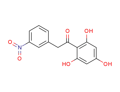Molecular Structure of 876487-63-7 (Ethanone, 2-(3-nitrophenyl)-1-(2,4,6-trihydroxyphenyl)-)