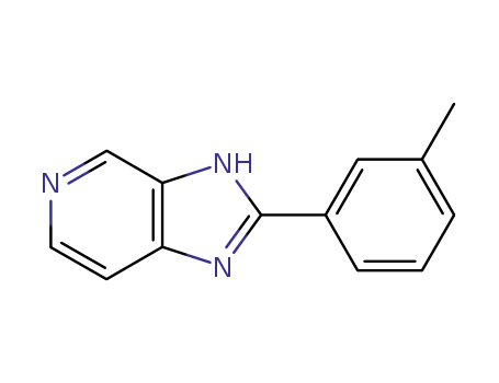 Molecular Structure of 89074-96-4 (1H-Imidazo[4,5-c]pyridine, 2-(3-methylphenyl)-)