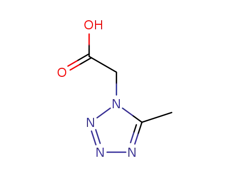 Molecular Structure of 21743-55-5 ((5-methyl-1H-tetrazol-1-yl)acetic acid(SALTDATA: FREE))