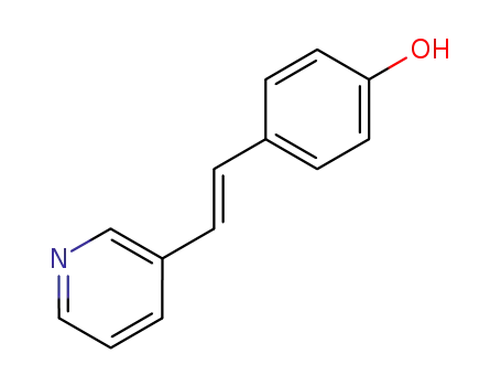 Molecular Structure of 85666-05-3 ((E)-4-(2-(pyridin-3-yl)vinyl)phenol)