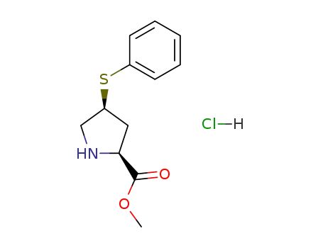 (2S,4S)-4-Phenylsulfanyl-pyrrolidine-2-carboxylic acid methyl ester; hydrochloride