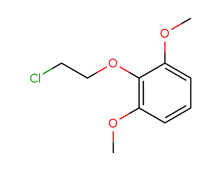 Molecular Structure of 24251-50-1 (2-(2-chloroethoxy)-1,3-dimethoxybenzene)