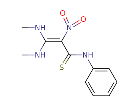 2-Propenethioamide, 3,3-bis(methylamino)-2-nitro-N-phenyl-